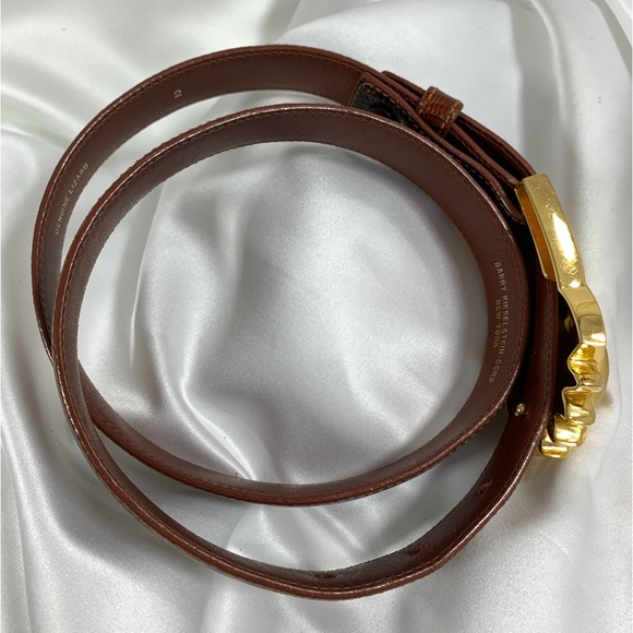 Vintage BARRY KIESELSTEIN CORD celestial belt lizard and alligator sun 90s small - Picture 15 of 16